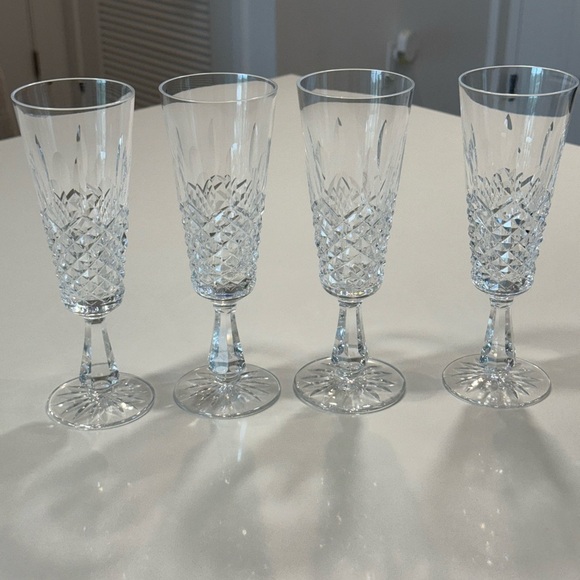 Waterford Crystal Clear Champagne Glasses - Picture 5 of 9